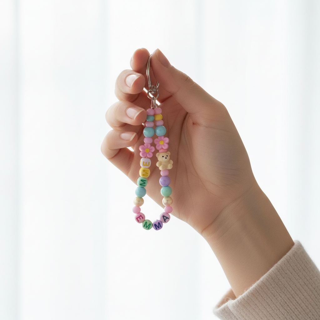 Porte-clés Personnalisés Avec perles - Emma