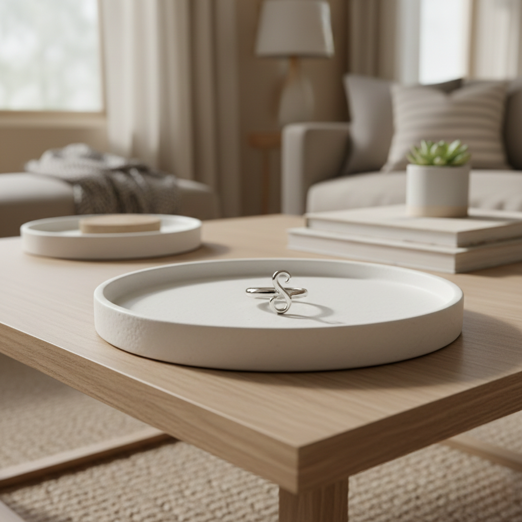 Bague personnalisée avec initiale