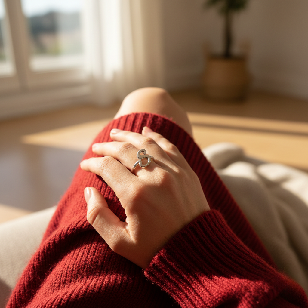 Bague personnalisée avec initiale