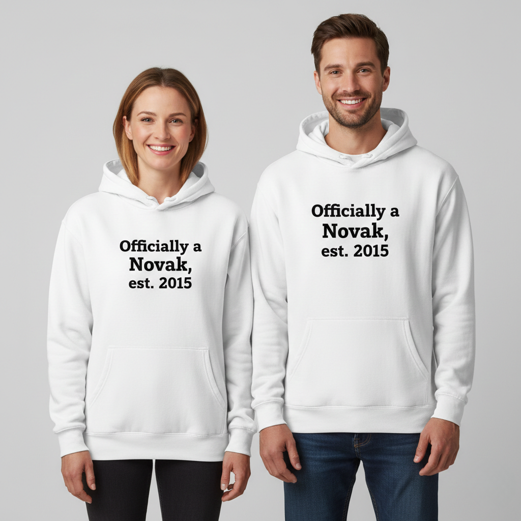 Sweat à capuche personnalisé pour toute la famille - Novak