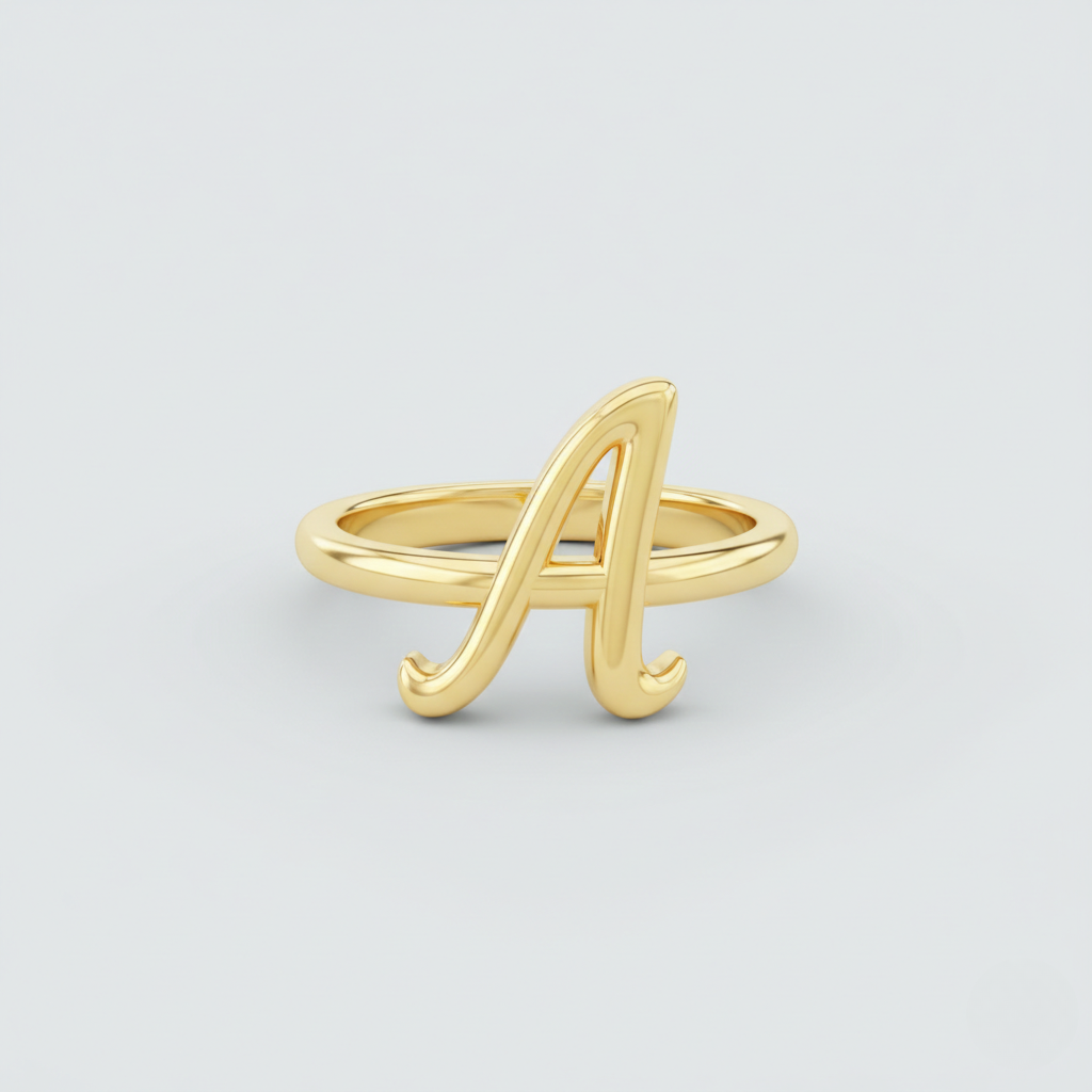 Bague personnalisée avec initiale