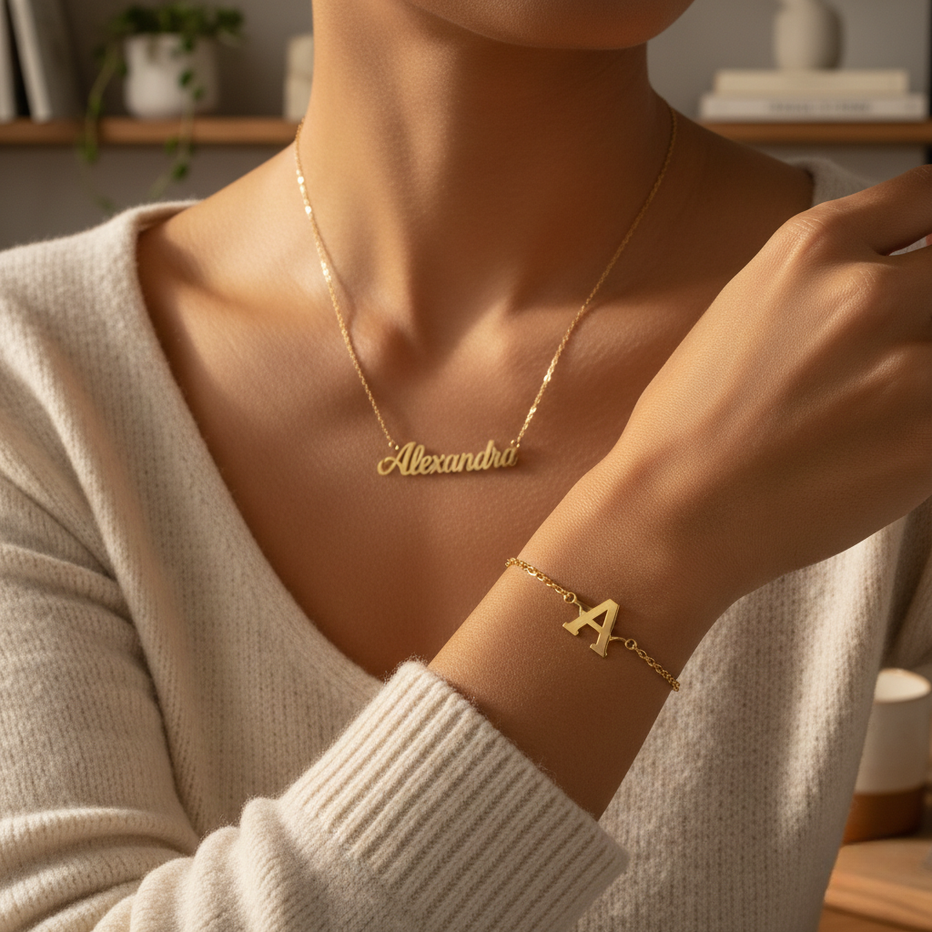 Bracelet Personnalisé Avec Initiale - Alexandra