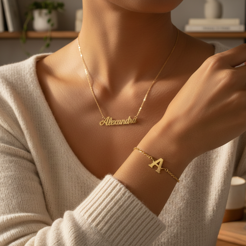 Bracelet Personnalisé Avec Initiale - Alexandra