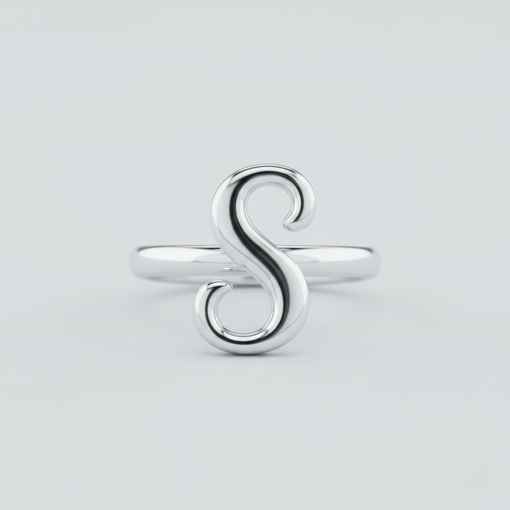 Bague personnalisée avec initiale